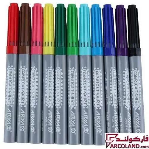 خرید اینترنتی و قیمت ماژیک نقاشی 12 رنگ آریا مدل Arya 9080