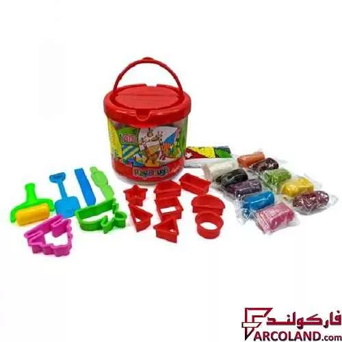 خرید اینترنتی و قیمت خمیر بازی سطلی 10 رنگ توتو مدل Toto 1202