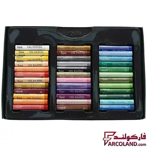خرید اینترنتی و قیمت پاستل روغنی 36 رنگ آریا جعبه مقوایی مدل آرتیست Artist 2603