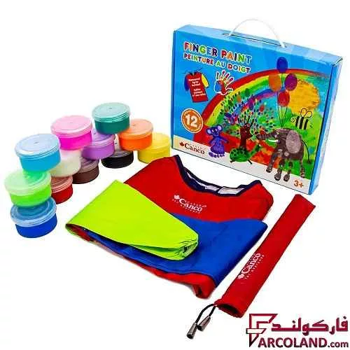 خرید اینترنتی و قیمت رنگ انگشتی 12 رنگ کنکو