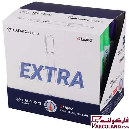 خرید اینترنتی و قیمت ماژیک هایلایتر مایع اکسترا کریتورز کلاس Creators Class H-2127A بسته 24 عددی