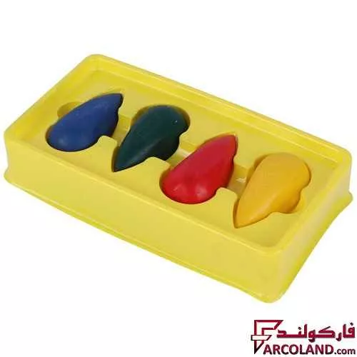 خرید اینترنتی و قیمت مداد شمعی 4 رنگ آریا مدل کرایون دوکی Arya Crayons 2050