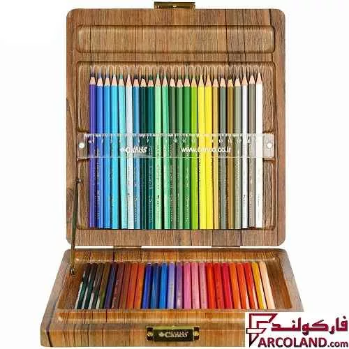 مداد رنگی 48 رنگ کنکو جعبه چوبی مدل Victoria