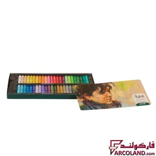 خرید اینترنتی و قیمت پاستل روغنی 48 رنگ آریا جعبه مقوایی مدل آرتیست Artist 2604