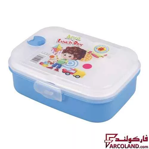 ظرف غذا مستطیل کوچک سوپاپ دار آریا مدل Arya 6023