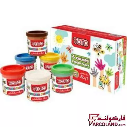 خرید اینترنتی و قیمت رنگ انگشتی 6 رنگ توتو مدل Toto 4049