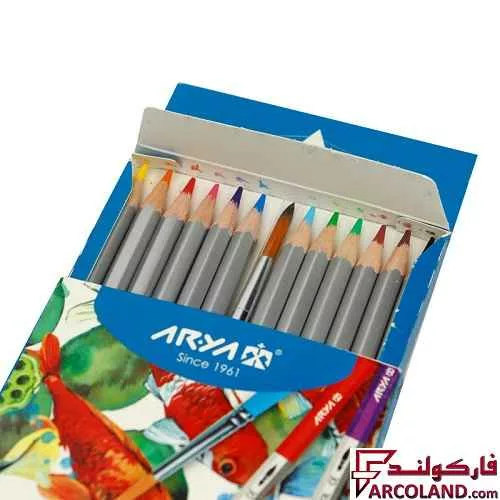 خرید اینترنتی و قیمت مداد آبرنگی 12 رنگ آریا جعبه مقوایی مدل آرتیست Artist 3084