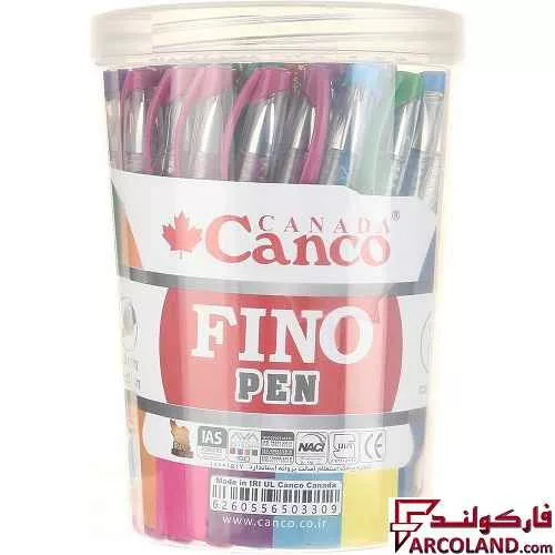 خودکار 8 رنگ 1 میلی متری کنکو مدل Fino Pen بسته 50 عددی