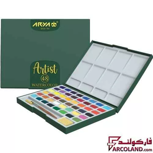 آبرنگ 48 رنگ آریا مدل آرتیست Artist 5604
