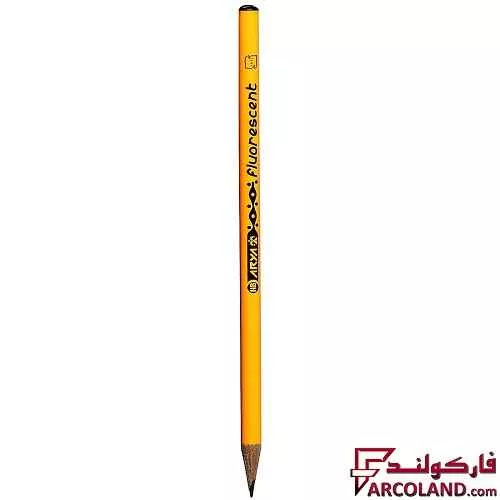 مداد مشکی آریا طرح فلورسنت Fluorescent