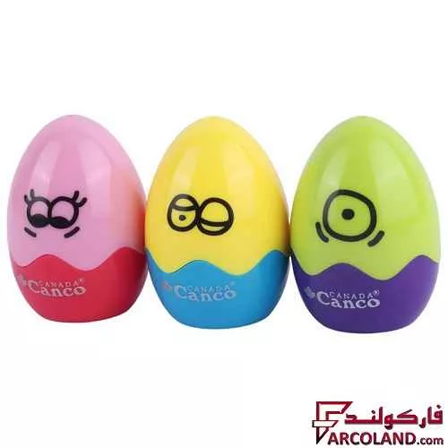 مداد تراش پلاستیکی مخزن دار تخم مرغی مدل EA2510
