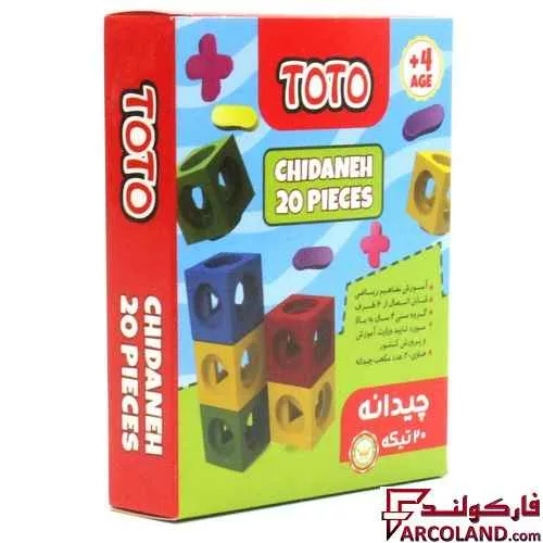 چینه مکعب آموزشی توتو مدل Toto 2087 بسته 20 عددی