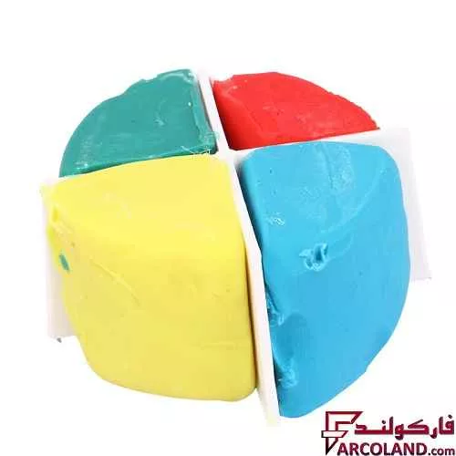 خرید اینترنتی و قیمت خمیر بازی سطلی 4 رنگ آریا مدل Arya 1030