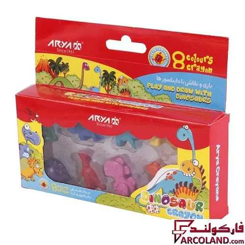 مداد شمعی 8 رنگ آریا مدل کرایون Arya Crayons 2057