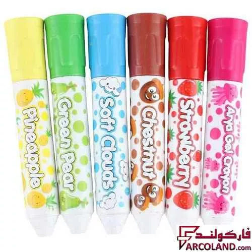 خرید اینترنتی و قیمت ژل کرایون 6 رنگ آریا مدل 9020 Aria