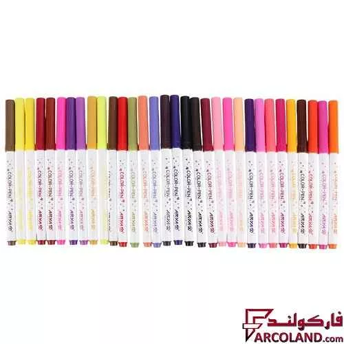خرید اینترنتی و قیمت ماژیک نقاشی 64 رنگ آریا مدل Arya 9085