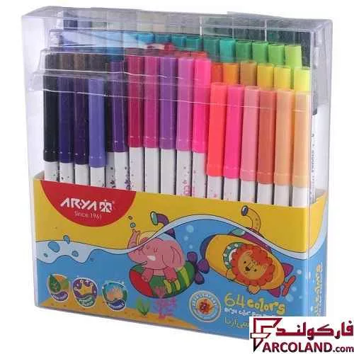 ماژیک نقاشی 64 رنگ آریا مدل Arya 9085