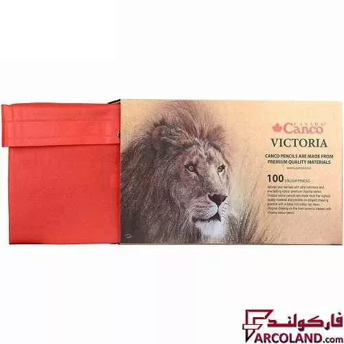 خرید اینترنتی و قیمت مداد رنگی 100 رنگ کنکو جعبه چوبی مدل Victoria