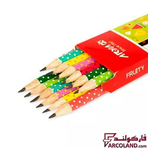 خرید اینترنتی و قیمت مداد مشکی طرح دار آریا مدل Arya 3048 بسته 12 عددی