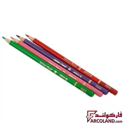 خرید اینترنتی و قیمت مداد رنگی 24 رنگ آریا جعبه مقوایی مدل Artist 3602
