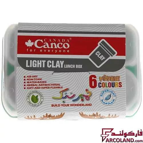 خرید اینترنتی و قیمت خمیر بازی 6 رنگ کنکو مدل ظرف غذا کد 01-9202