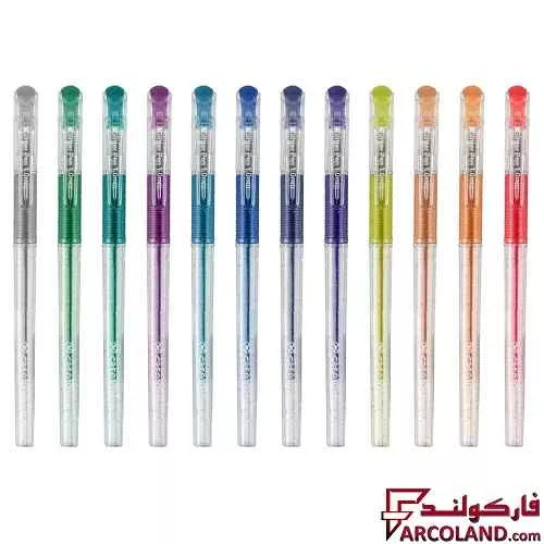 روان نویس گلیتر مدل اکلیلی کریتورز کلاس Glitter PB-GL12 بسته 12 عددی