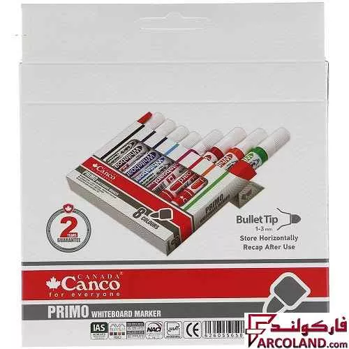خرید اینترنتی و قیمت ماژیک وایت برد کنکو مدل پریمو کد 5952 بسته 8 عددی
