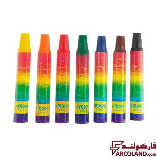 خرید اینترنتی و قیمت پاستل روغنی 1+6 رنگ آریا جعبه مقوایی کد Arya 2024