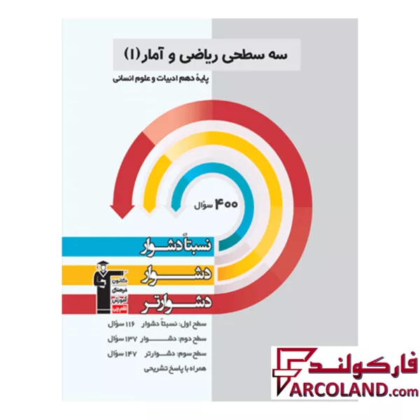 کتاب سه سطحی ریاضی و آمار دهم انسانی قلم چی