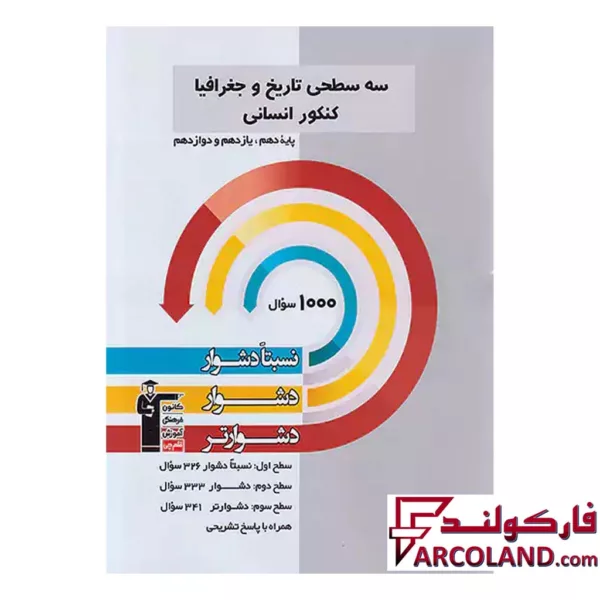 کتاب سه سطحی تاریخ و جغرافیا کنکور انسانی قلم چی