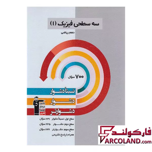 کتاب سه سطحی فیزیک دهم رشته ریاضی قلم چی
