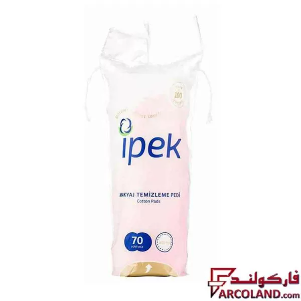 پد آرایش پاک کن ایپک ipek بسته 70 عددی