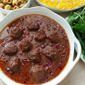 آموزش کامل طرز تهیه فسنجان خوشمزه با گوشت قلقلی مخصوص ۸ نفر
