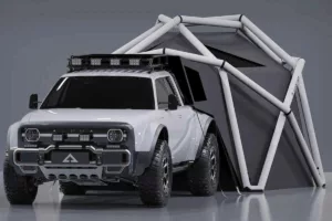 ماجراجویی سبز؛ تور کمپینگ با وانت برقی و چادر گنبدی در قلب طبیعت