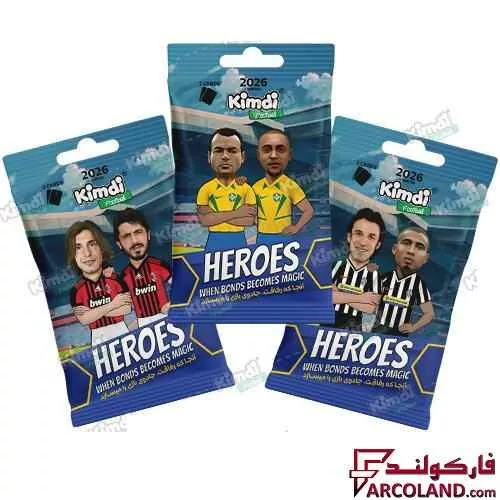 کیمدی کارت فوتبال هیرو مدل Heroes 2026 بسته 3 عددی