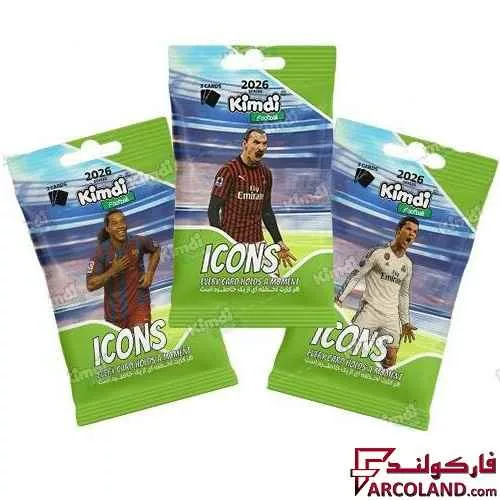 کیمدی کارت فوتبال آیکونز مدل Icones 2026 بسته 3 عددی
