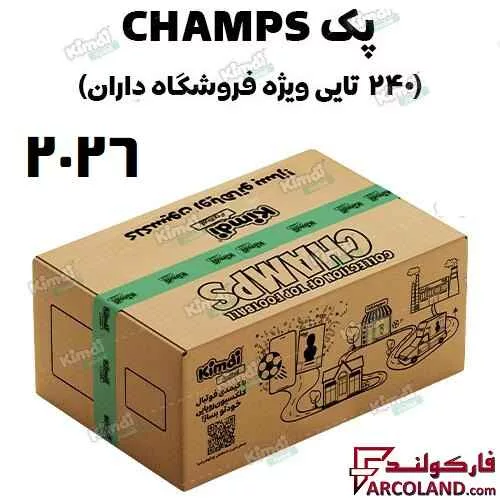کیمدی کارت فوتبال چمپس مدل Champs 2026 بسته 240 عددی