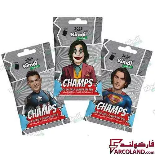 کیمدی کارت فوتبال چمپس مدل Champs 2026 بسته 3 عددی