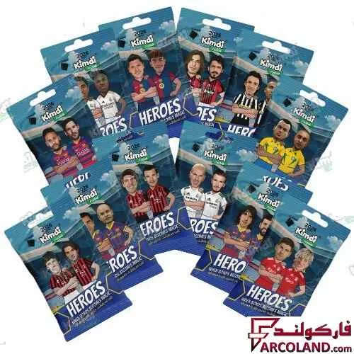 کیمدی کارت فوتبال هیرو مدل Heroes 2026 بسته 12 عددی