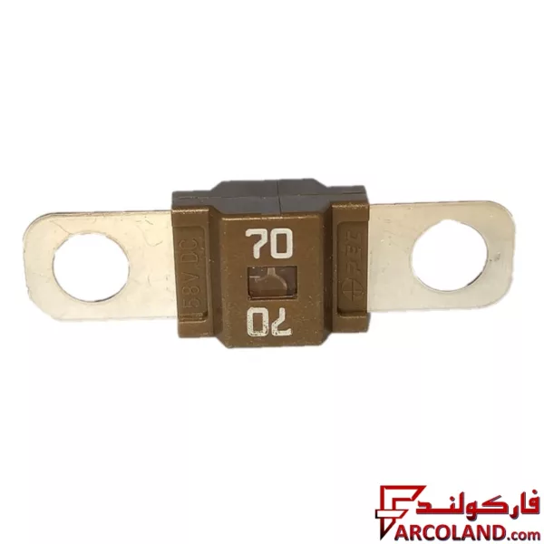 فیوز کوچک سرباطری شاخک دار پک PEC اصلی 70 آمپر