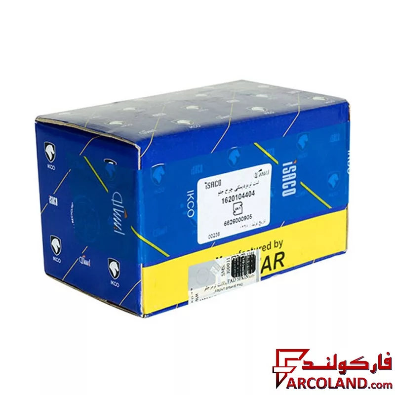 لنت ترمز جلو تکستار ایساکو مدل 1620104404 مناسب پژو 207 (مدل رانایی)