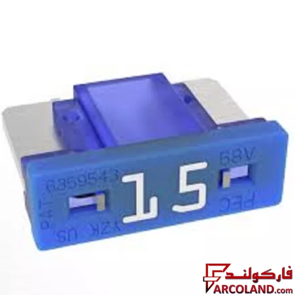 مینی فیوز پایه کوتاه (تویوتایی) خودرو دوشاخ ژاپنی پک (PEC) 15 آمپر