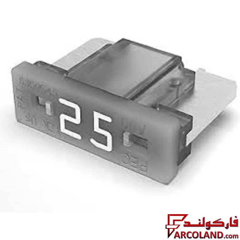 مینی فیوز پایه کوتاه (تویوتایی) خودرو دوشاخ پک (PEC) 25 آمپر