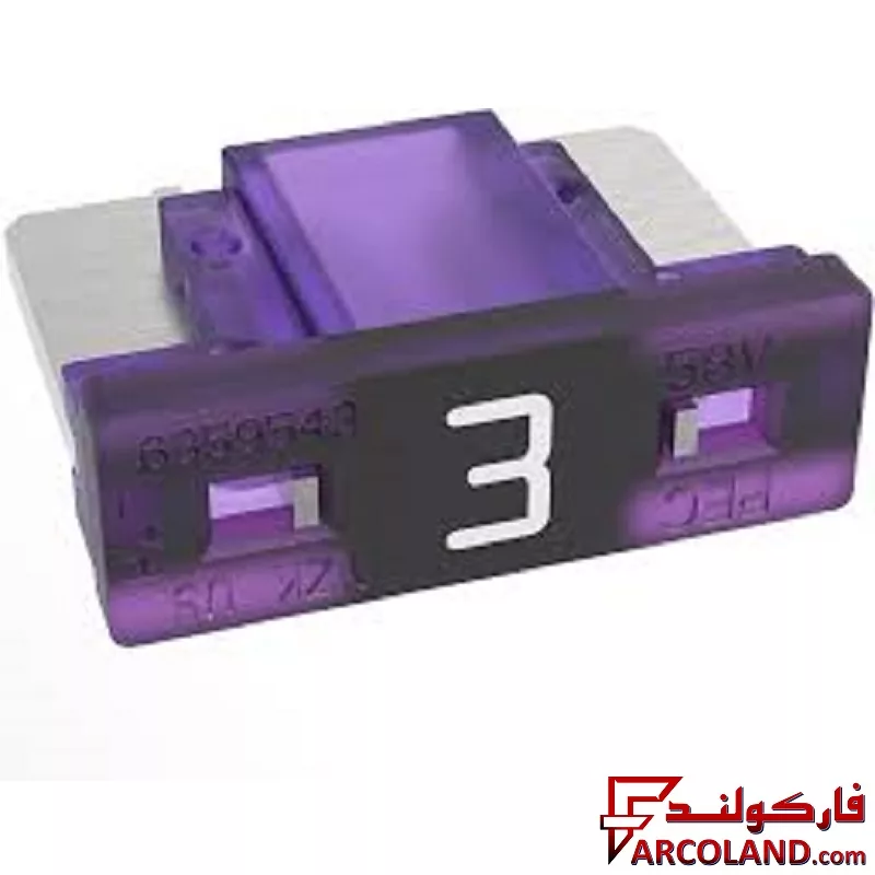 مینی فیوز پایه کوتاه (تویوتایی) خودرو دوشاخ پک (PEC) 3 آمپر