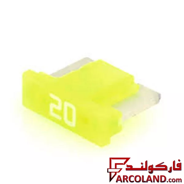 مینی فیوز پایه کوتاه (تویوتایی) خودرو دوشاخ ژاپنی لیتل اصلی 20 آمپر