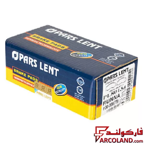 لنت ترمز جلو پارس مدل PL80134 صادراتی مناسب پژو 206 تیپ 2 (مدل رانایی)