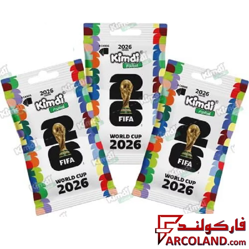 کیمدی کارت فوتبال جام جهانی مدل World Cup 2026 بسته 3 عددی