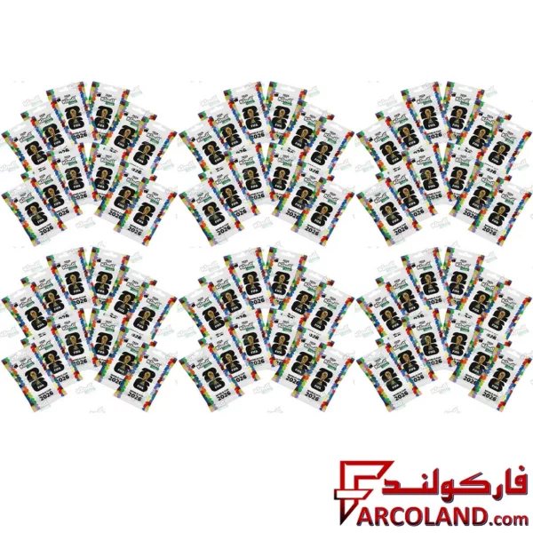 کیمدی کارت فوتبال جام جهانی مدل World Cup 2026 بسته 72 عددی