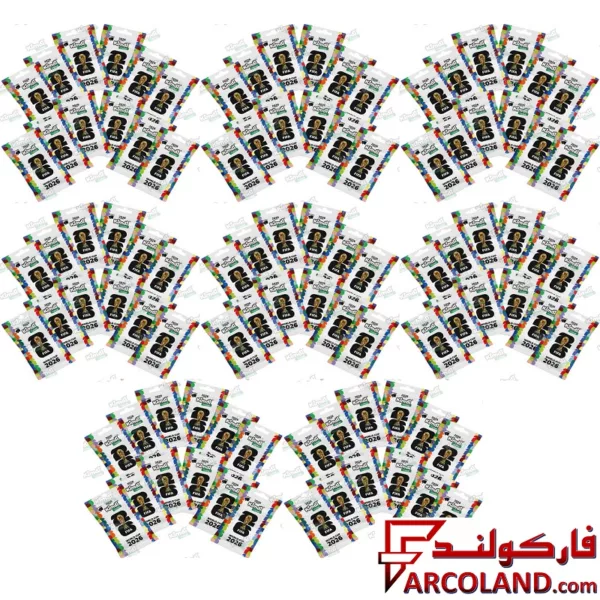 کیمدی کارت فوتبال جام جهانی مدل World Cup 2026 بسته 96 عددی