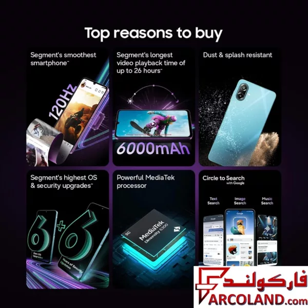 گوشی موبايل سامسونگ مدل Galaxy M17e 5G ظرفیت 128 گیگابایت رم 4 گیگابایت